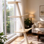 Single-Column Angled Solid Wood Cat Tree | Minimalist & Lightweight Design · Three-Tier Solid Wood Platforms + Sisal-Wrapped Column + Teaser Toy · Cat’s Angled Lookout Tower