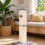 Compact Vertical Cat Scratching Post | Mini Version for Small Spaces・Sisal Scratching Post + Plush Top Perch + Cat Teaser Ball・Simple Scratching Cat Tree