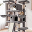 Large Luxury Cat Tree & Scratching Post | Flagship Model for Multi-Cat Households・All-Scenario Play Center・Integrates Climbing / Scratching / Resting / Hiding / Interacting