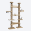 Solid Wood Floor-to-Ceiling Cat Tree | Tension-Mounted Model | Preferred for Multi-Cat Households・Multi-Level Viewing Platforms + Hammock + Sisal Scratching Posts・Cat's Aerial Castle