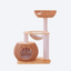 Solid Wood Rattan Multi-Functional Cat Tree | Forest Healing Style · Spherical Rattan Bed + Rattan Top Lookout Bowl + Fabric Hammock + Sisal Scratching Post + Rolling Ball Toy · A Natural Paradise for Cats