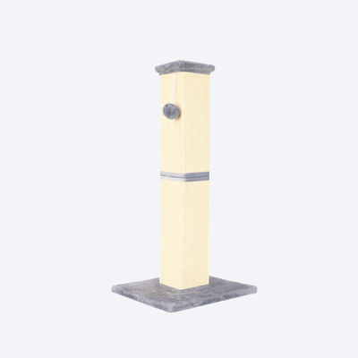 Compact Vertical Cat Scratching Post | Mini Version for Small Spaces・Sisal Scratching Post + Plush Top Perch + Cat Teaser Ball・Simple Scratching Cat Tree