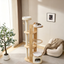 All-Solid Wood Integrated Cat Tree | Multi-cat Friendly · Multi-level & Multi-functional · Combines Climbing / Scratching / Resting / Hiding