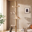 Floor-to-Ceiling Solid Wood Cat Tree | Small Space Friendly • Zero Floor Space • A Vertical Playground Exclusively for Your Cat